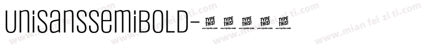 UniSansSemiBold字体转换