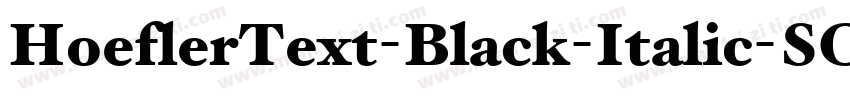 HoeflerText-Black-Italic-SC字体转换