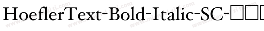 HoeflerText-Bold-Italic-SC字体转换