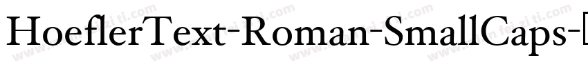 HoeflerText-Roman-SmallCaps字体转换