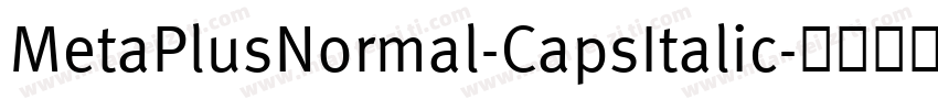 MetaPlusNormal-CapsItalic字体转换