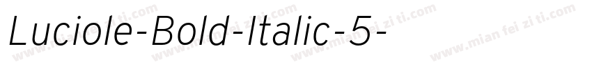 Luciole-Bold-Italic-5字体转换