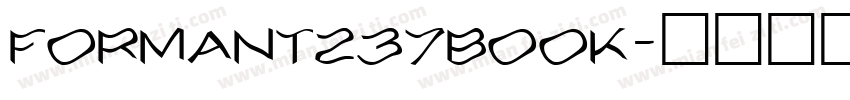 Formant237Book字体转换