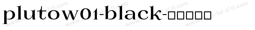 plutow01-black字体转换