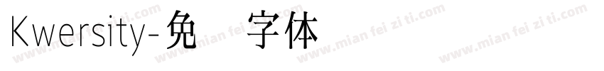 Kwersity字体转换