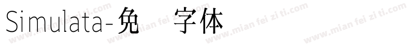 Simulata字体转换