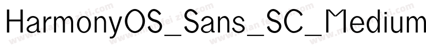 HarmonyOS_Sans_SC_Medium字体转换