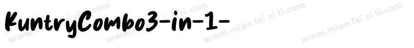 KuntryCombo3-in-1字体转换