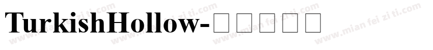 TurkishHollow字体转换
