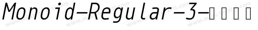 Monoid-Regular-3字体转换