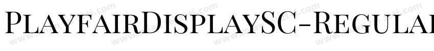 PlayfairDisplaySC-Regular字体转换