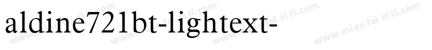 aldine721bt-lightext字体转换