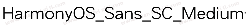 HarmonyOS_Sans_SC_Medium字体转换