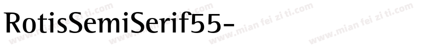 RotisSemiSerif55字体转换