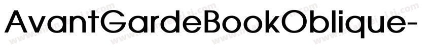 AvantGardeBookOblique字体转换