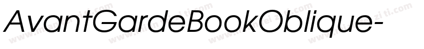 AvantGardeBookOblique字体转换