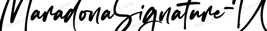 MaradonaSignature-DO字体转换