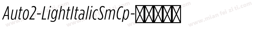 Auto2-LightItalicSmCp字体转换