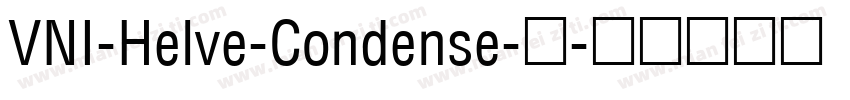 VNI-Helve-Condense-常字体转换