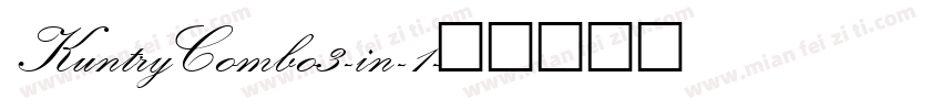 KuntryCombo3-in-1字体转换