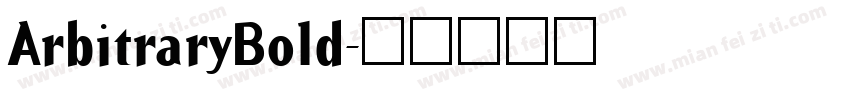 ArbitraryBold字体转换