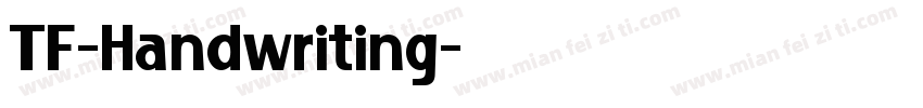 TF-Handwriting字体转换