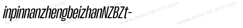 inpinnanzhengbeizhanNZBZt字体转换