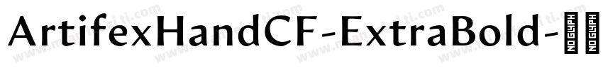 ArtifexHandCF-ExtraBold字体转换