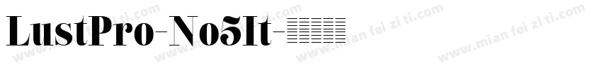 LustPro-No5It字体转换