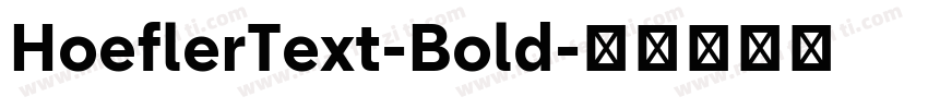 HoeflerText-Bold字体转换