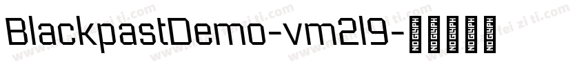 BlackpastDemo-vm2l9字体转换