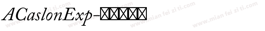 ACaslonExp字体转换