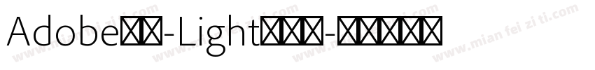 Adobe宋体-Light转换器字体转换
