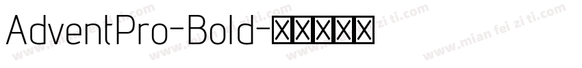 AdventPro-Bold字体转换