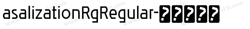 asalizationRgRegular字体转换