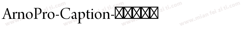 ArnoPro-Caption字体转换