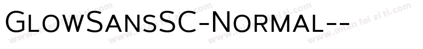 GlowSansSC-Normal-字体转换