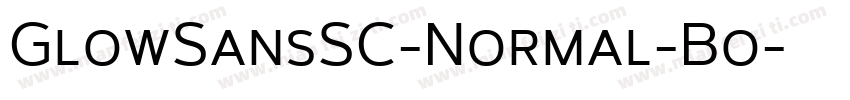 GlowSansSC-Normal-Bo字体转换