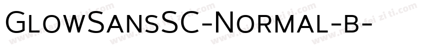 GlowSansSC-Normal-b字体转换