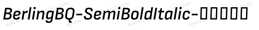 BerlingBQ-SemiBoldItalic字体转换