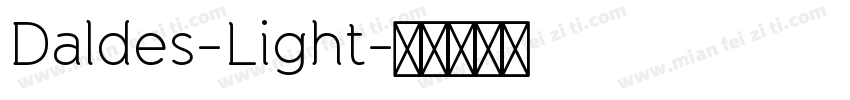 Daldes-Light字体转换