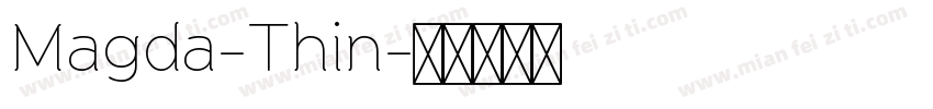 Magda-Thin字体转换