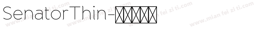 SenatorThin字体转换