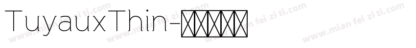 TuyauxThin字体转换