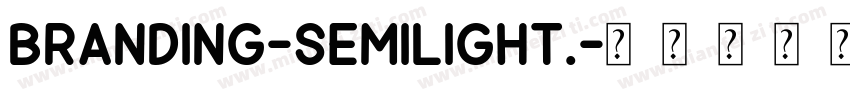 Branding-Semilight.字体转换