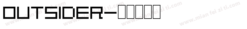 Outsider字体转换