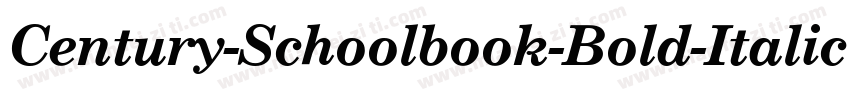 Century-Schoolbook-Bold-Italic字体转换