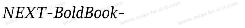 NEXT-BoldBook字体转换