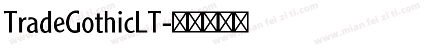 TradeGothicLT字体转换