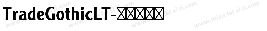 TradeGothicLT字体转换